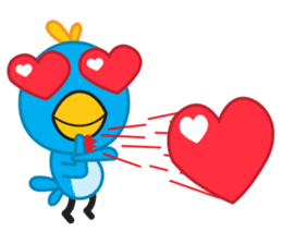 Mr. Blue Bird sticker #240511