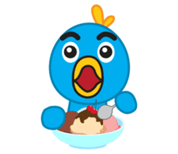 Mr. Blue Bird sticker #240512