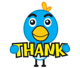 Mr. Blue Bird sticker #240513