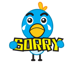 Mr. Blue Bird sticker #240514