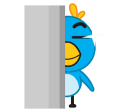 Mr. Blue Bird sticker #240515