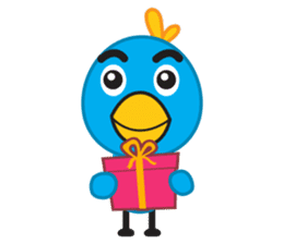 Mr. Blue Bird sticker #240517