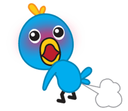 Mr. Blue Bird sticker #240518