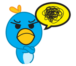 Mr. Blue Bird sticker #240520