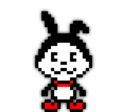rabbit-hareconi(Pixelated version) sticker #241697
