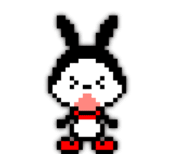 rabbit-hareconi(Pixelated version) sticker #241703