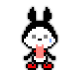 rabbit-hareconi(Pixelated version) sticker #241706