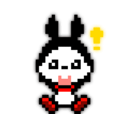rabbit-hareconi(Pixelated version) sticker #241709