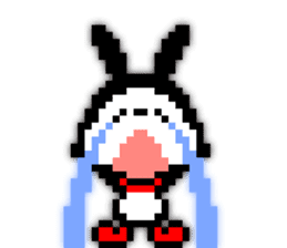 rabbit-hareconi(Pixelated version) sticker #241710