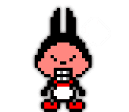 rabbit-hareconi(Pixelated version) sticker #241711