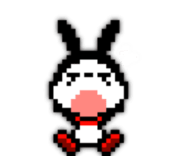 rabbit-hareconi(Pixelated version) sticker #241713