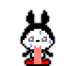 rabbit-hareconi(Pixelated version) sticker #241716