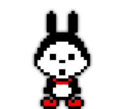 rabbit-hareconi(Pixelated version) sticker #241720