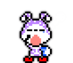 rabbit-hareconi(Pixelated version) sticker #241723