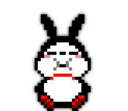 rabbit-hareconi(Pixelated version) sticker #241726