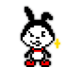 rabbit-hareconi(Pixelated version) sticker #241730