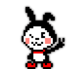 rabbit-hareconi(Pixelated version) sticker #241731