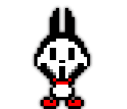 rabbit-hareconi(Pixelated version) sticker #241734