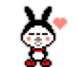 rabbit-hareconi(Pixelated version) sticker #241735