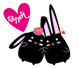 twins lapin sticker #242424