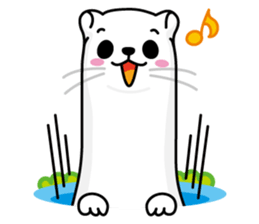 Mustela erminea theater sticker #242578