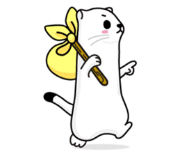 Mustela erminea theater sticker #242601