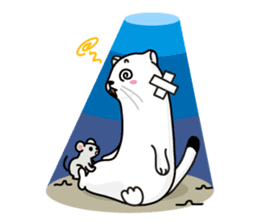 Mustela erminea theater sticker #242606