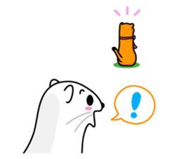 Mustela erminea theater sticker #242613