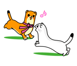 Mustela erminea theater sticker #242614