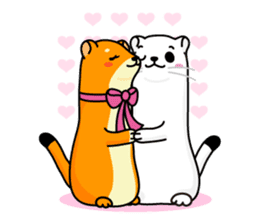 Mustela erminea theater sticker #242615