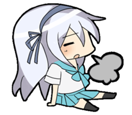 PaPi high school girl made a company! ? sticker #242908