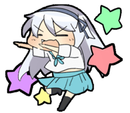 PaPi high school girl made a company! ? sticker #242909