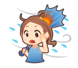Weather girl Teruko sticker #242943