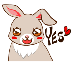 Woods of a rabbit sticker #243189