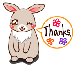 Woods of a rabbit sticker #243191