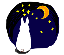 Woods of a rabbit sticker #243193