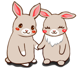 Woods of a rabbit sticker #243196