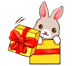 Woods of a rabbit sticker #243199