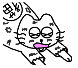 Samurai cat nekobee sticker #243248