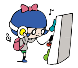 TAMESU and KIKO's Headphone Life sticker #244769