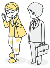 A working! girl! sticker #245057