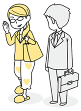 A working! girl! sticker #245057