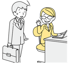 A working! girl! sticker #245058