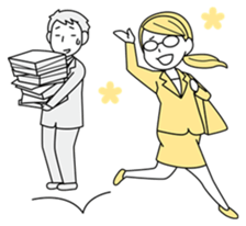 A working! girl! sticker #245059