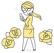 A working! girl! sticker #245062