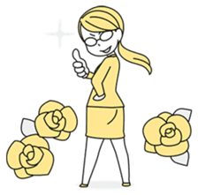 A working! girl! sticker #245062