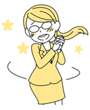 A working! girl! sticker #245063