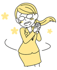 A working! girl! sticker #245063