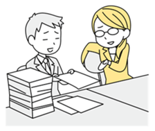 A working! girl! sticker #245066