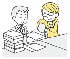 A working! girl! sticker #245066